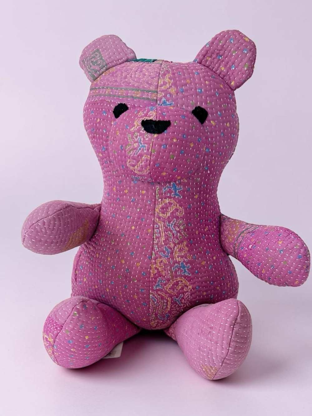 Free People Vintage Kantha Quilt Bear in Purple | NWT